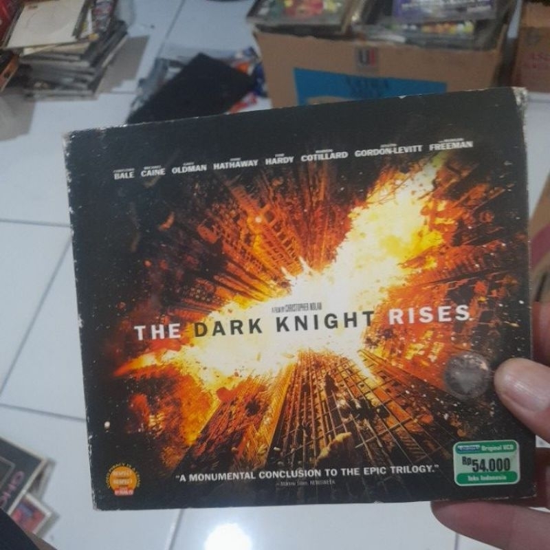 vcd original the dark knight rises text indo