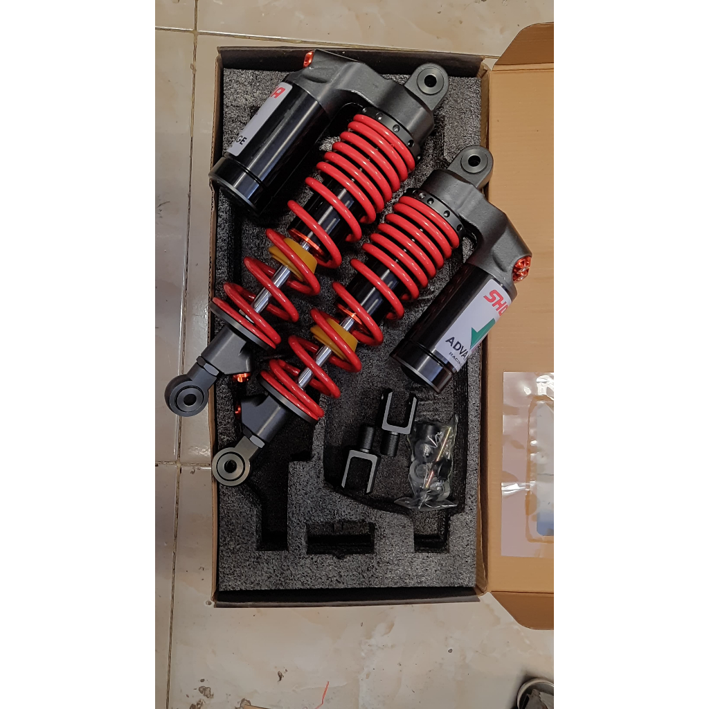 SKOK BELAKANG SHOWA ADVANTAGE 320 MM CB GL RX KING TIGER TABUNG ATAS MERAH UNIVERSAL
