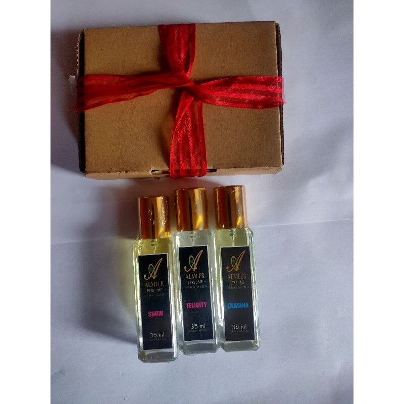 Paket Kado Parfume Almeer 35 Mili Dan Kaoka Wangi parfume Bisa Request