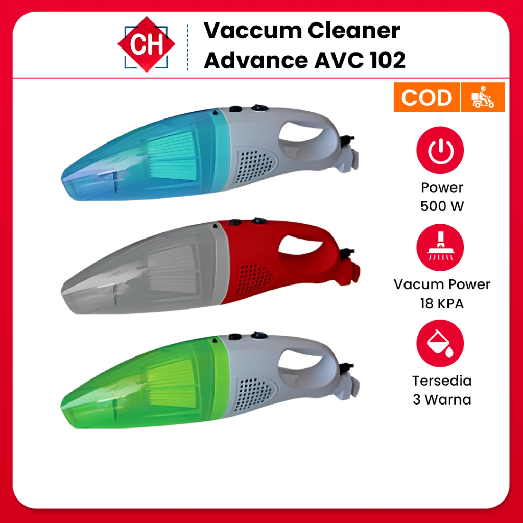 Advance Vacum Cleaner 2in1 AVC 102 Vacuum Alat Penyedot Debu Kasur Mobil Ruangan Rumah