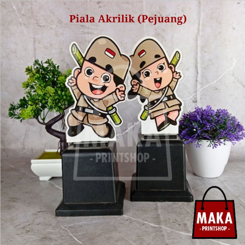 Piala Akrilik (Pejuang) - Piala Wisuda - Plakat Akrilik Wisuda - Plakat Akrilik - Plakat Wisuda - Plakat Sekolah - Piala Akrilik Wisuda - Piala Anak