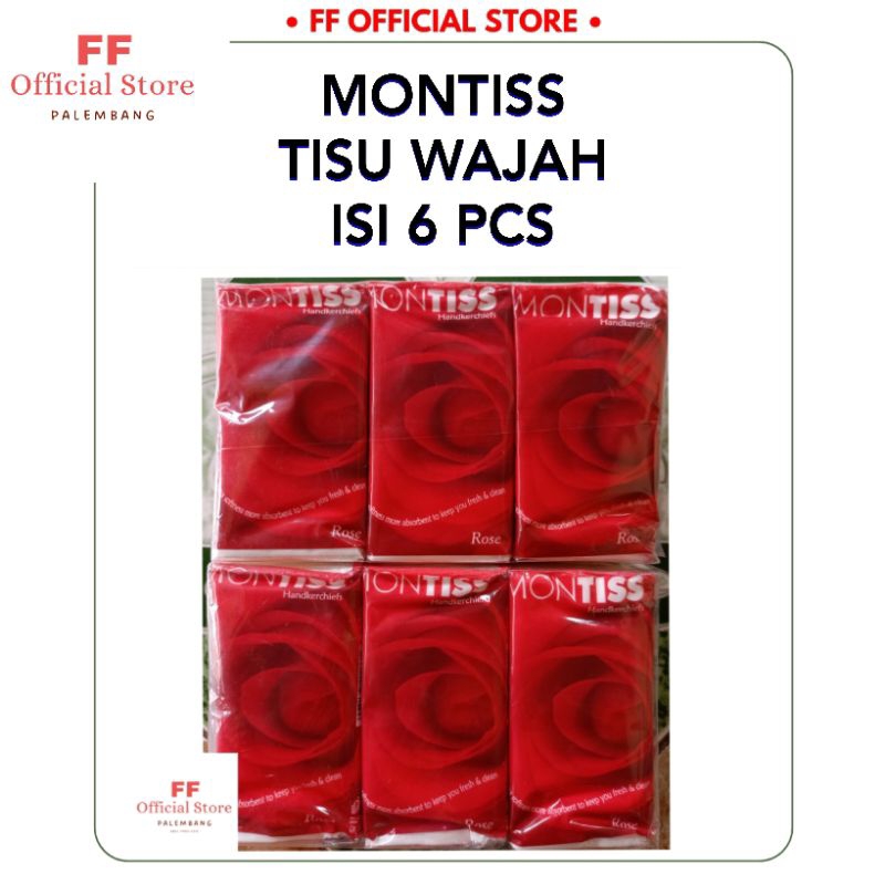 MONTISS Tisu Wajah Pocket isi 6 Pcs