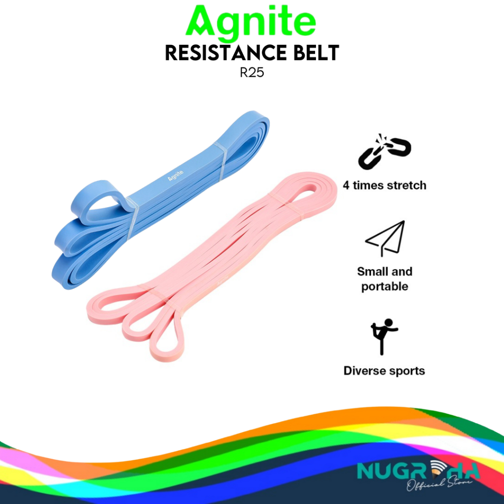 

Agnite Resistance Band Loop Band / Karet Yoga / Yoga Bands 4X Stretch ER25X