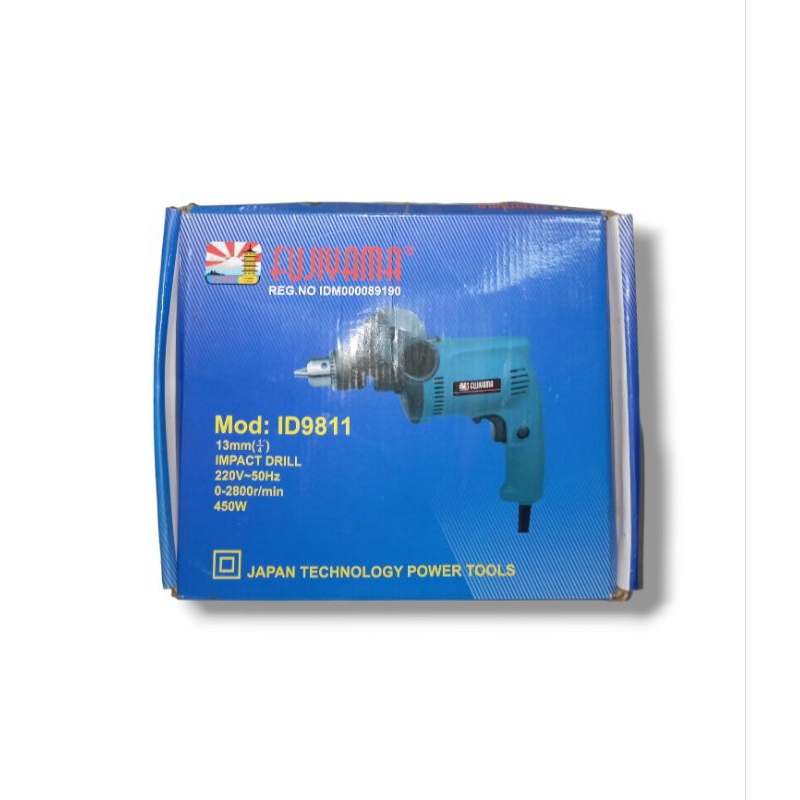 Bor Beton Listrik Mesin Impact Drill 13 mm Fujiyama