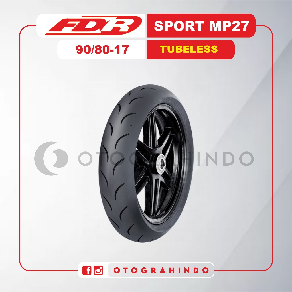 BAN FDR SPORT MP27 90/80 RING 17 TUBELESS BAN BEBEK SUPRA JUPITER VEGA