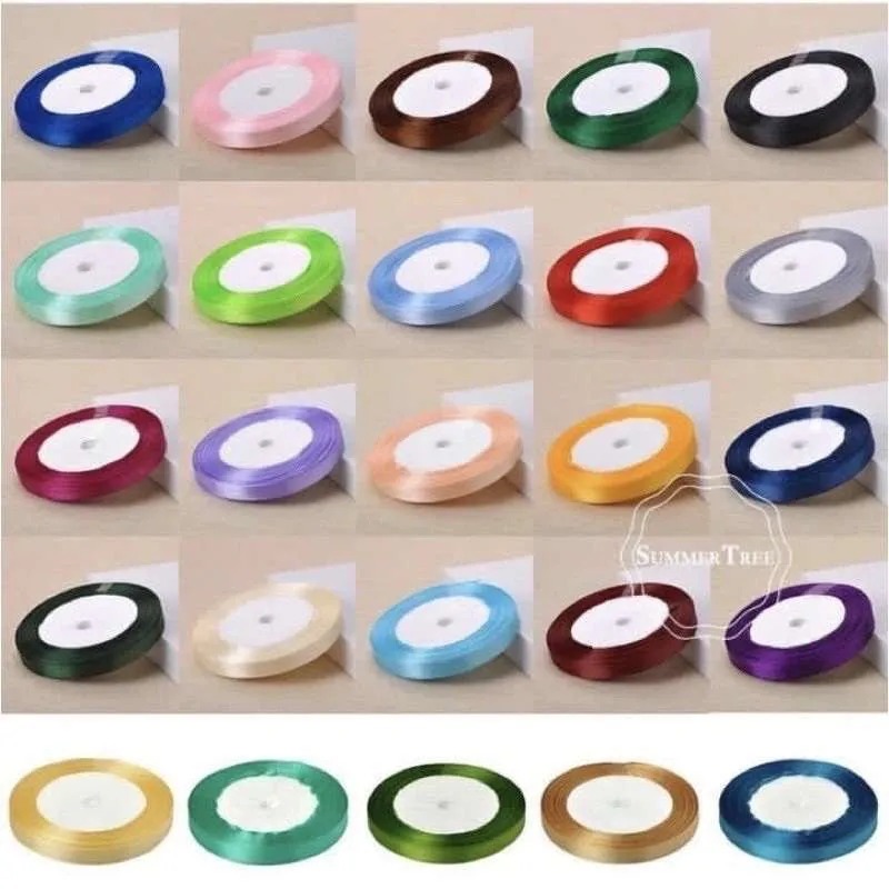

Pita satin 1 cm ( 3/8 inchi) Pita Roll