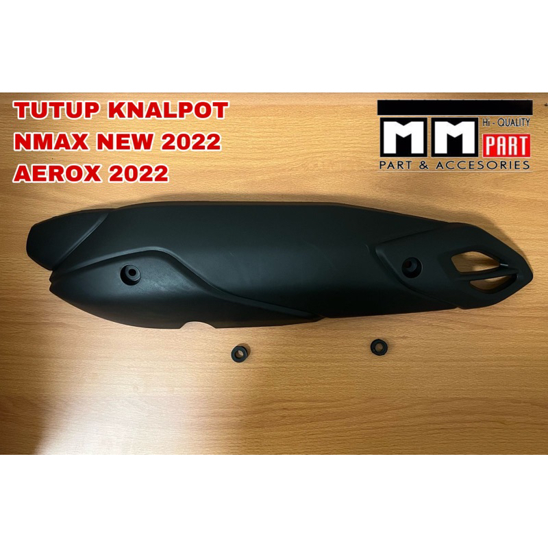 TUTUP KNALPOT NMAX NEW 2022 AEROX 2022 - Tutup Tameng Knalpot Standar Cover Knalpot Yamaha Nmax 2022 Aerox 2022 New