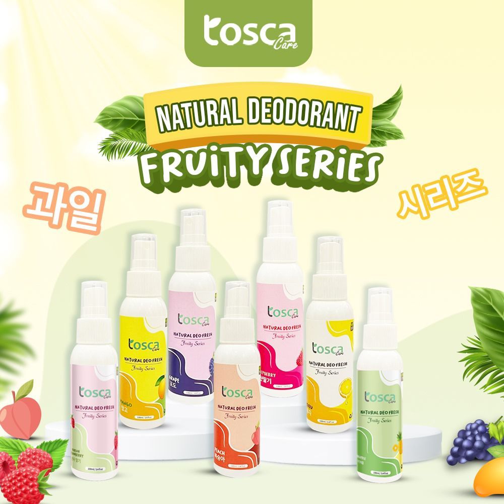 DEODORAN SPRAY TAWAS / TOSCA DEODORAN TAWAS SPRAY / TOSCA DEODORAN TAWAS FRUITY SERIES 100ML