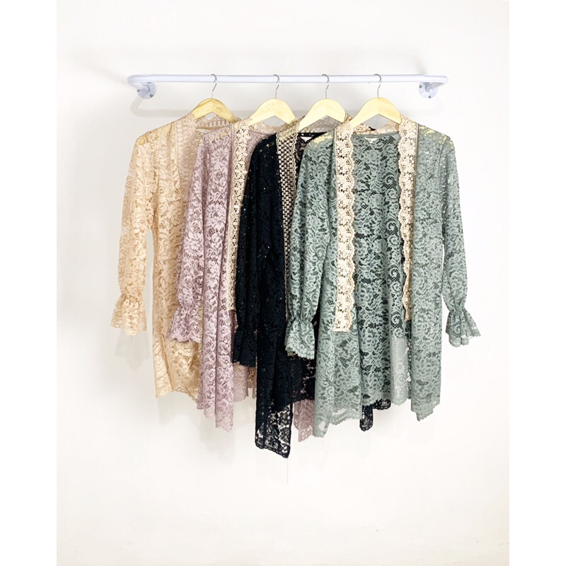 Zalina outer- outer brokat wanita- atasan wanita