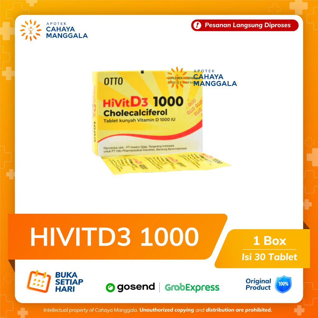 HIVIT D3 1000 PER BOX 30 TABLET