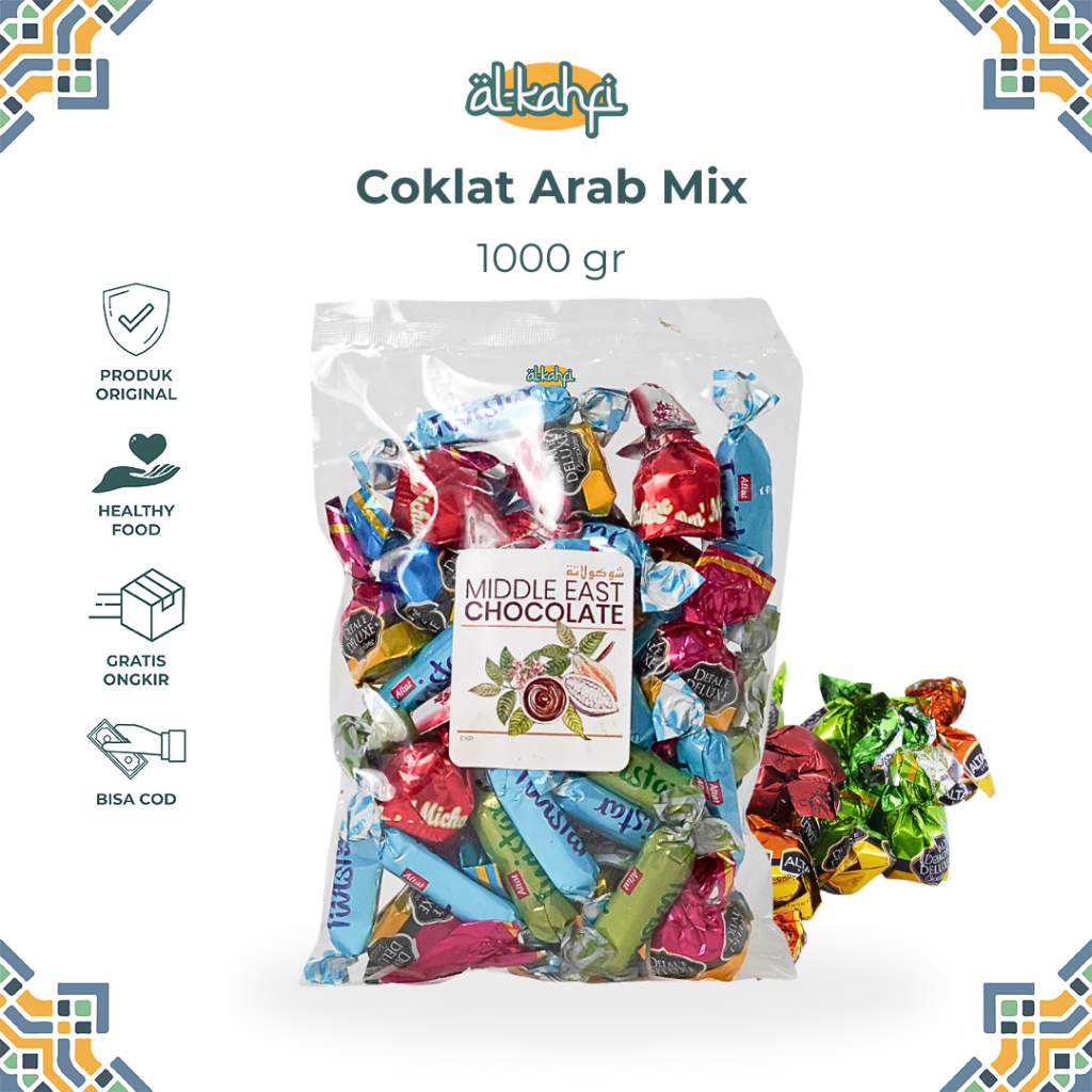 

Coklat Arab Mix 1 Kg Aneka Cokelat Oleh-oleh Haji Umroh