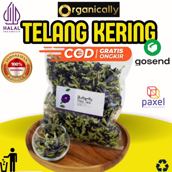 

Bunga Telang Kering | Butterfly Pea Tea Organik 5GR / 10GR/ 50GR