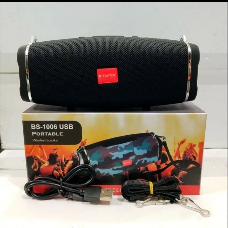 ASATRON BS-1006 USB PORTABLE BLUETOOTH SPEAKER / RADIO FM/ USB/ TF MUSIC