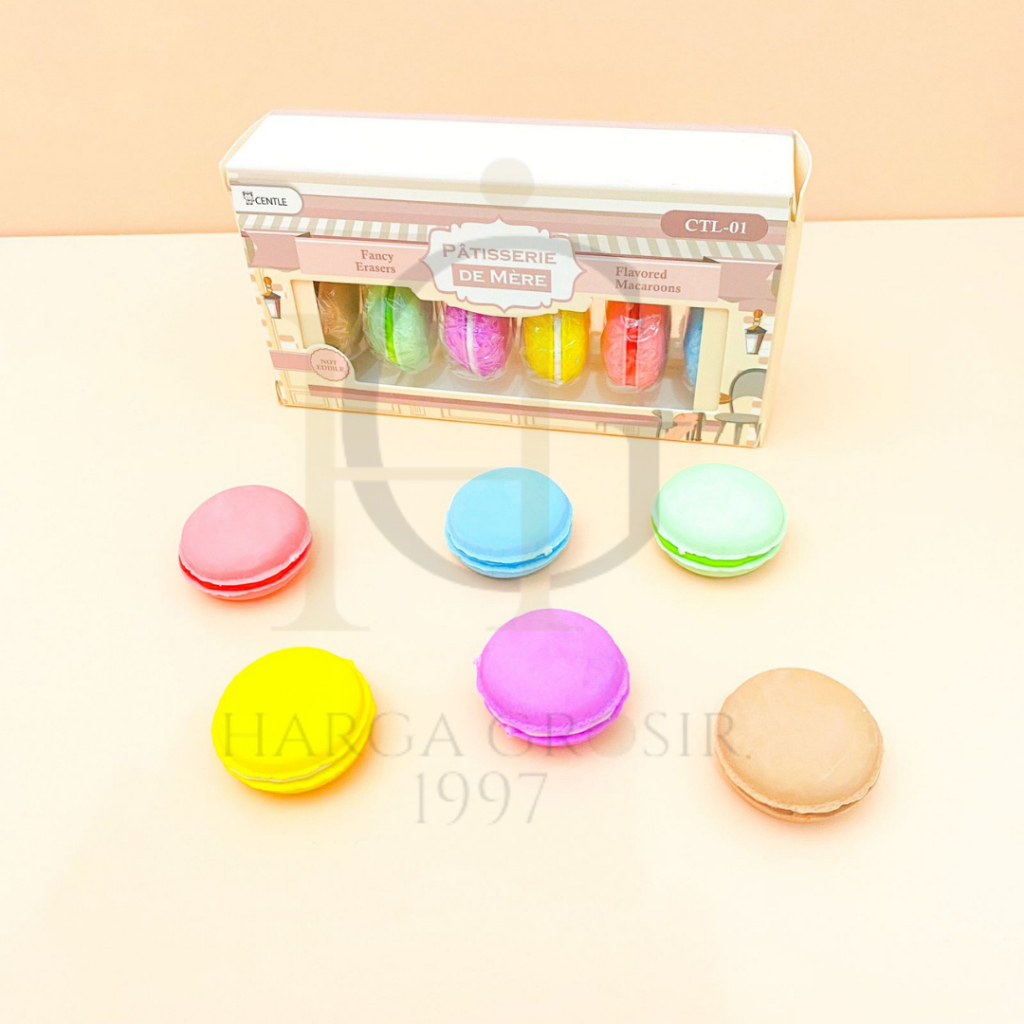 

Penghapus bentuk macaroon penghapus lucu warna warni perlengkapan sekolah