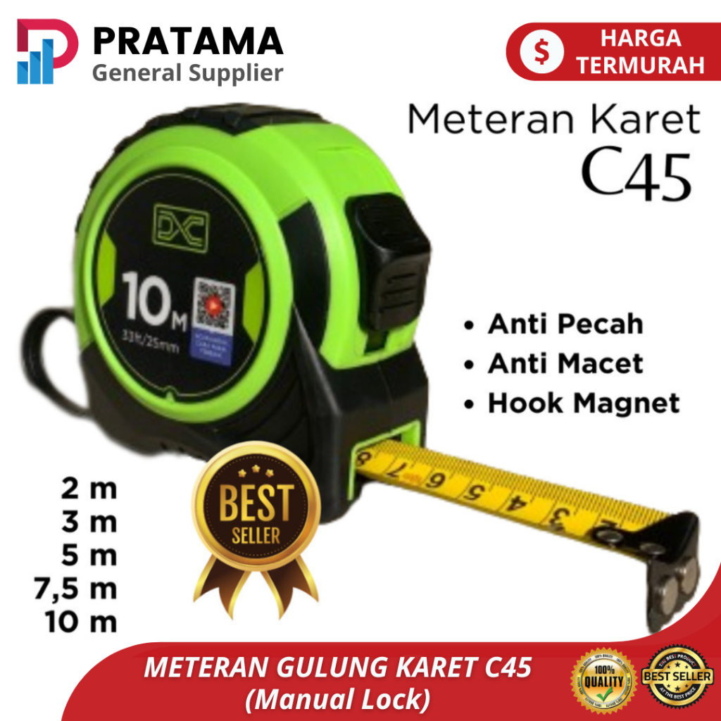 Meteran Roll / Meteran Karet Gulung Karet C 45 - 1 pcs | surabaya