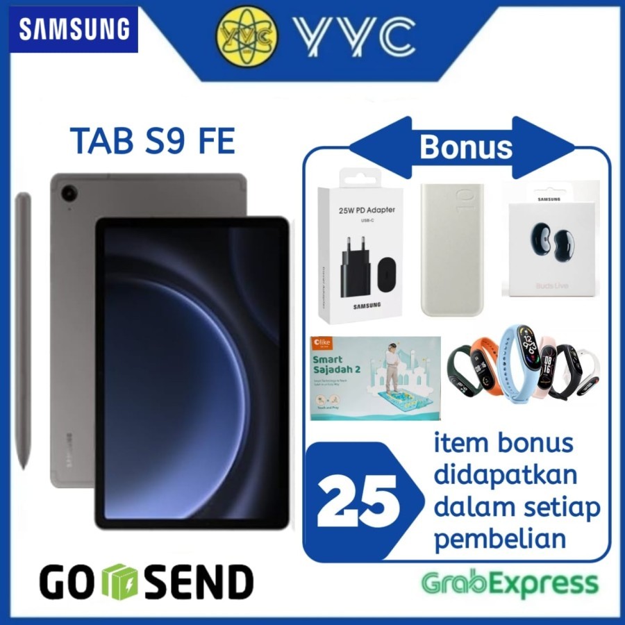 SAMSUNG GALAXY TAB S9 FE RAM 6/128GB - GARANSI RESMI