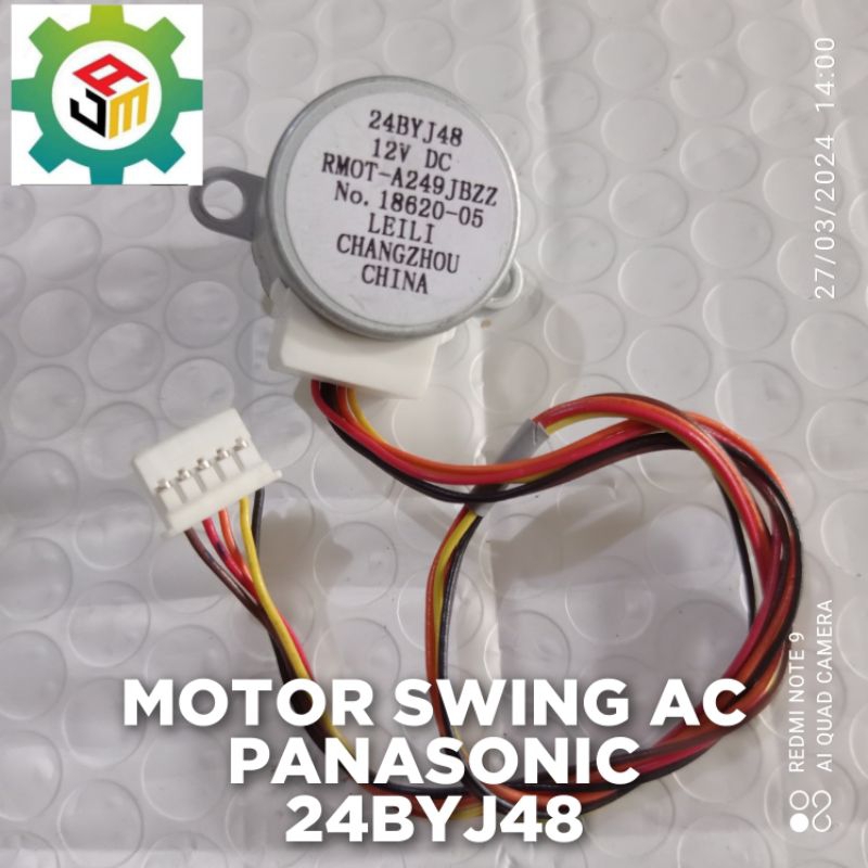 DINAMO MOTOR SWING AC PANASONIC 24BYJ48 SESUAI GAMBAR