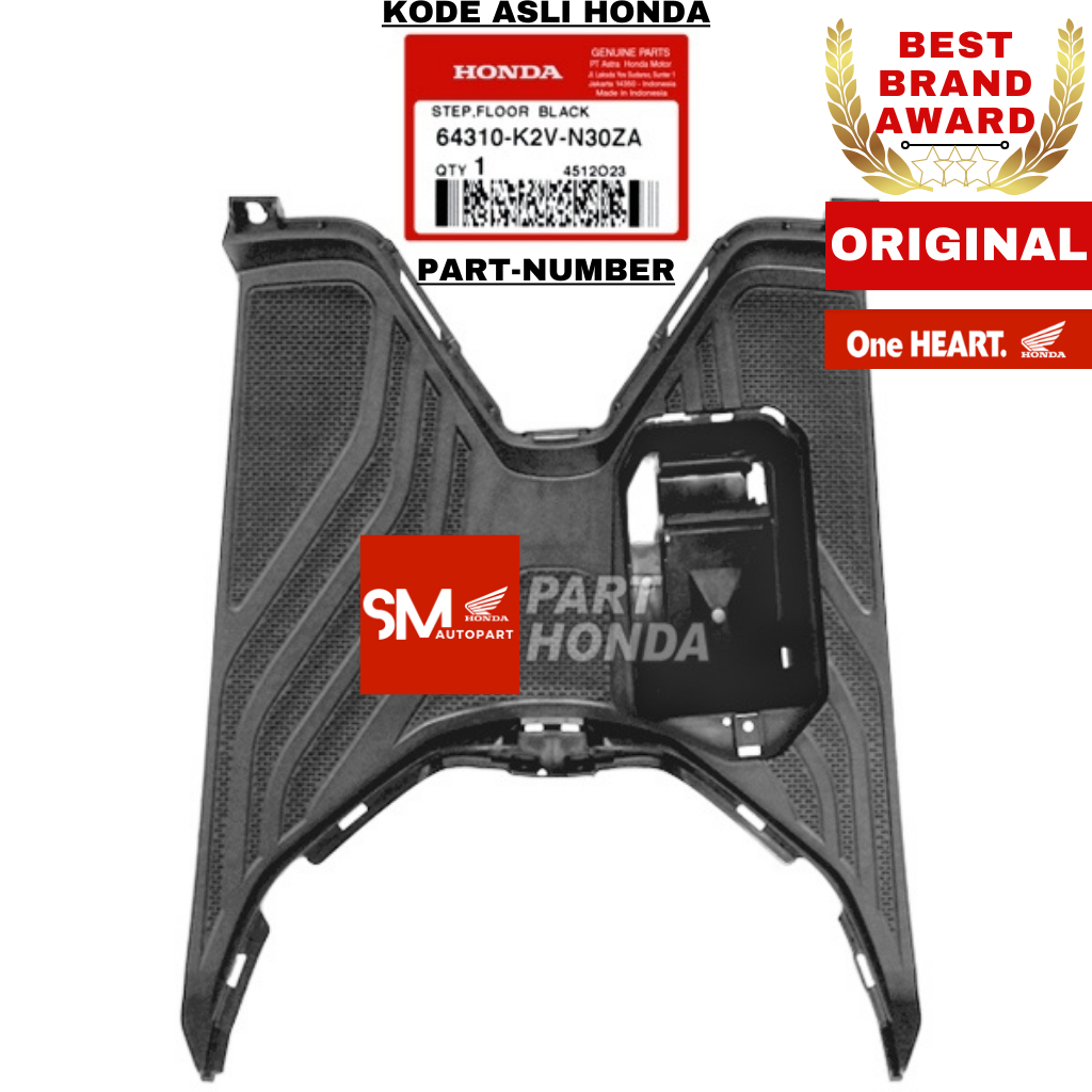 64310-K2V-N30ZA Step Floor Lantai Pijakan Kaki Vario 125 LED K2V
