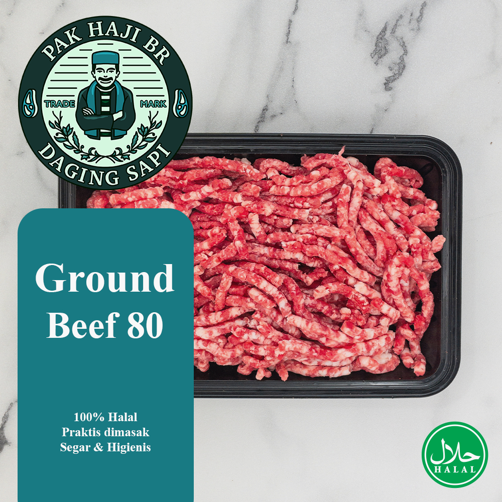 

DAGING SAPI GILING LESS FAT SUPER MINCED BEEF GROUND BEEF PATTY HALAL
