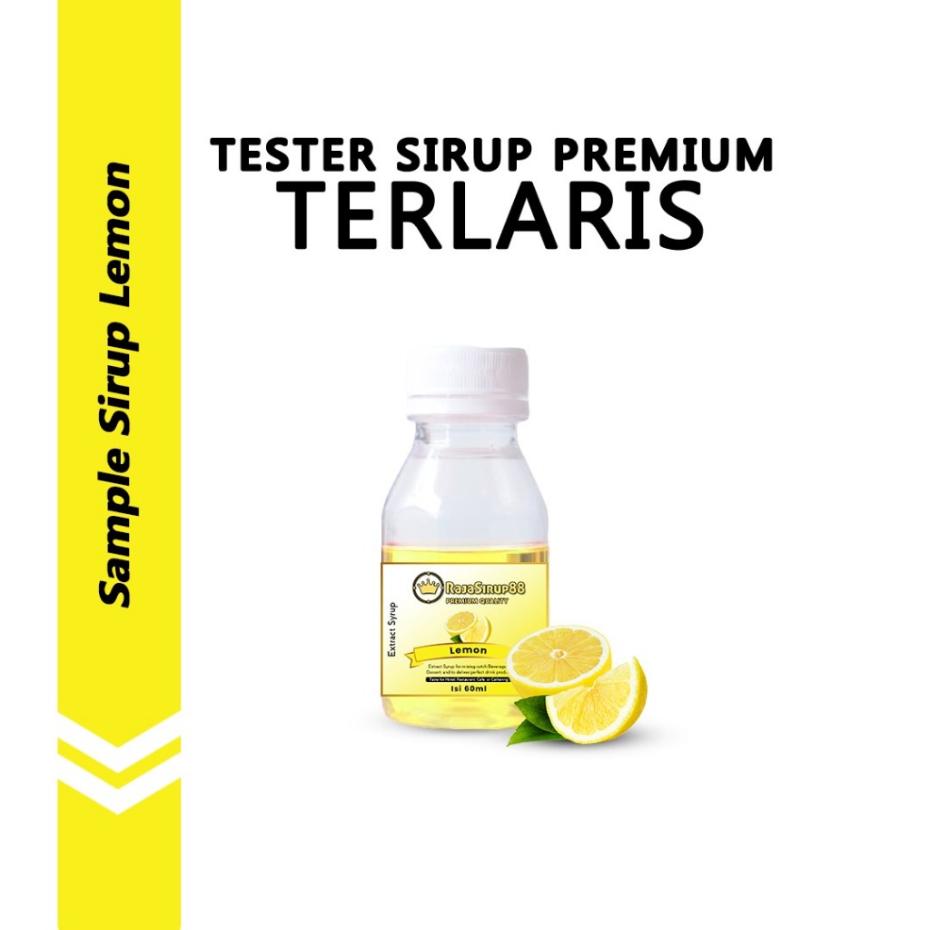 

Sample Sirup Premium Rasa Lemon Tester Minuman Sirop Flavour Syrup Halal 60 ml RAJA SIRUP 88