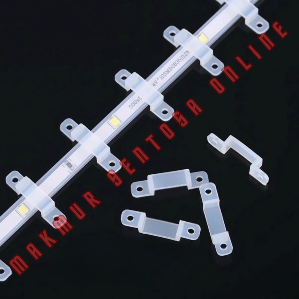 Klem Kabel LED Strip Transparan / Klem lampu LED Strip Bening dengan Sekrup