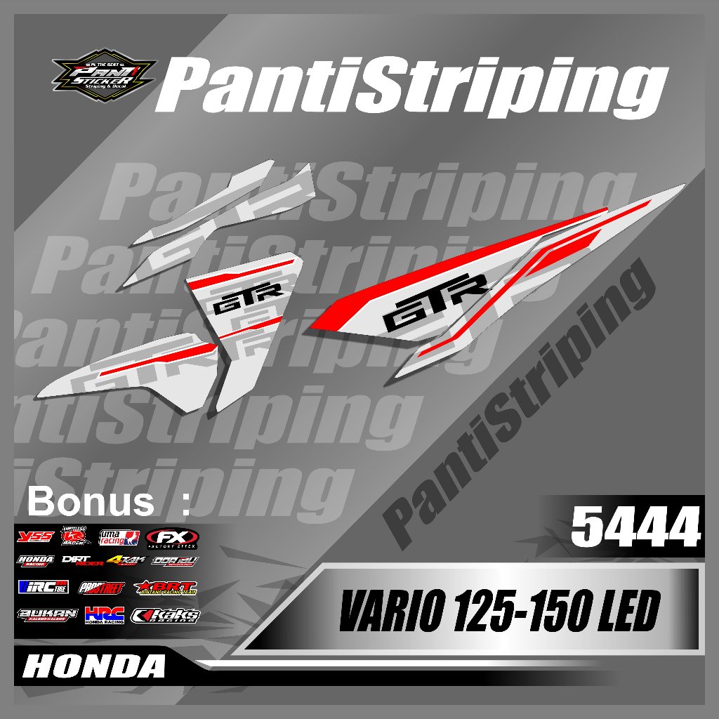 sticker Motor Vario LED 125 150 LED SemiFull TERBARU - sticker skotlet motor vario 125 Desain TERBAR