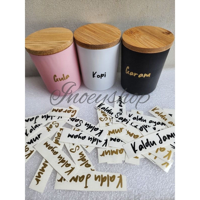 

Cutting Stiker Bumbu Transparant / label bumbu / jar bumbu