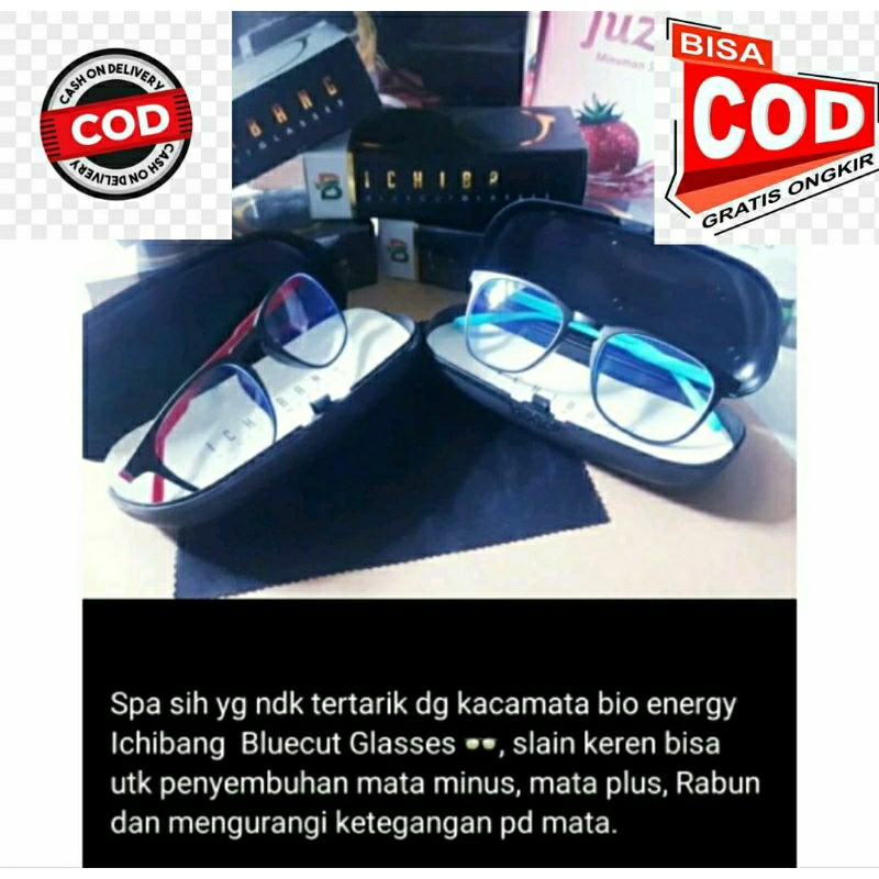 Kacamata Ichibang Bluecut Glasses type 2 100% original