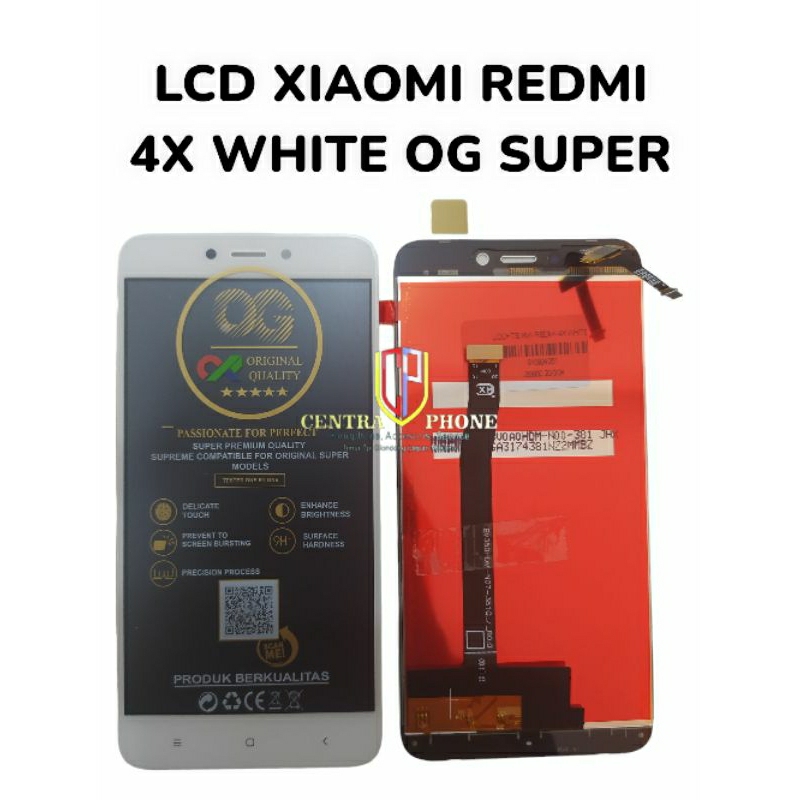 LCD XIAOMI REDMI 4X WHITE OG SUPER