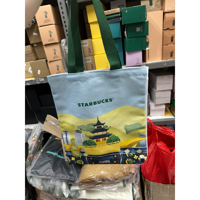 Starbucks china tote bag city collection