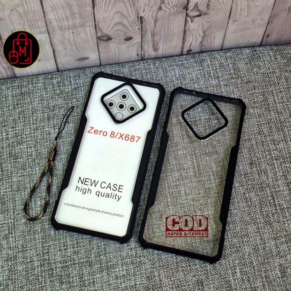 CASE INFINIX ZERO 8 Softcase Soft Hard Fusion ShockProoft Clear Casing Hp Cover INFINIX ZERO 8