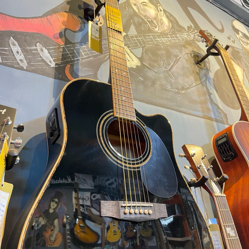 Gitar Akustik CORT AD880CE black BK AD880 CE