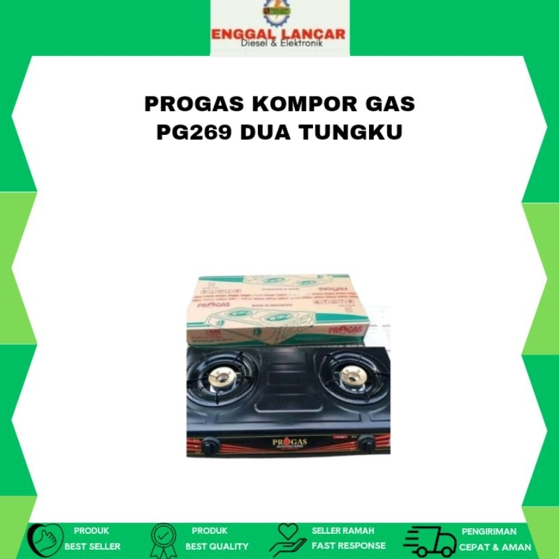 Progas kompor gas PG269 dua tungku