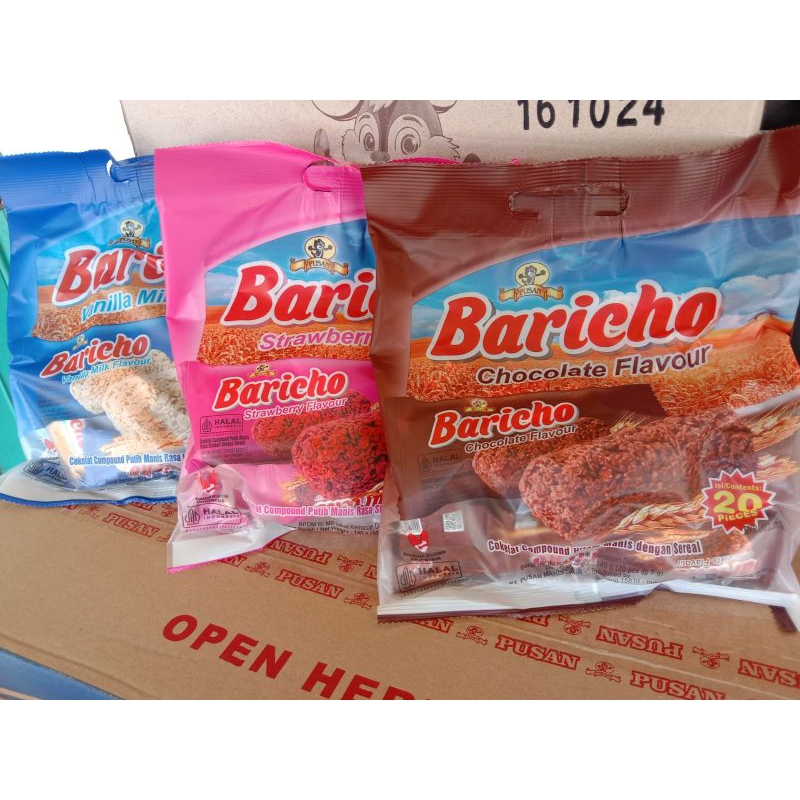 

Baricho isi 20pcs rasa coklat stawberry vanila milk