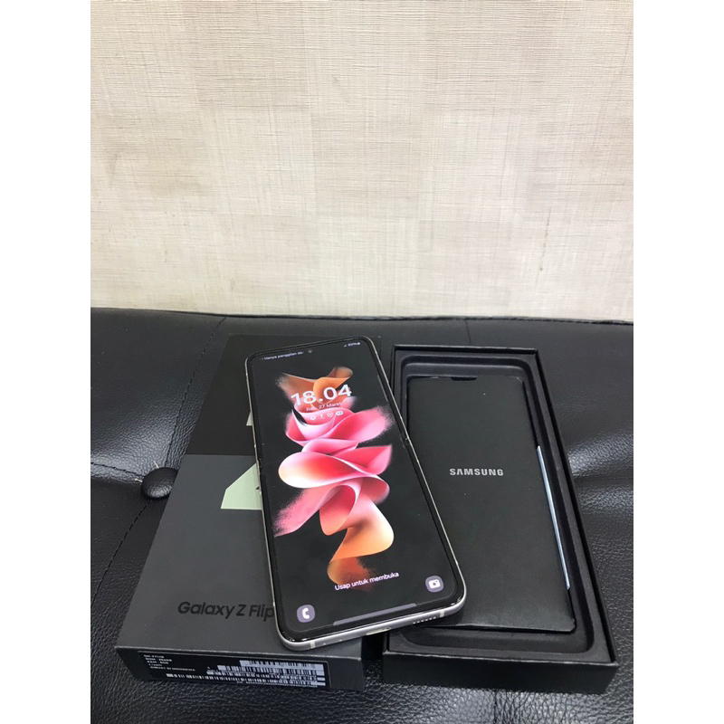 Samsung Flip3 256gb gold (second resmi)