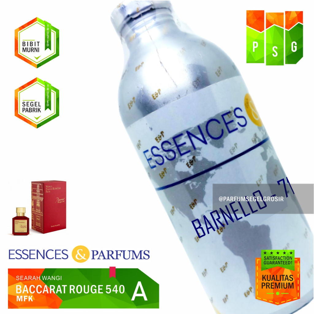 BARNELLO | Grade A | Searah Wangi Baccarat Rouge 541 | Essences | 500gr Segel