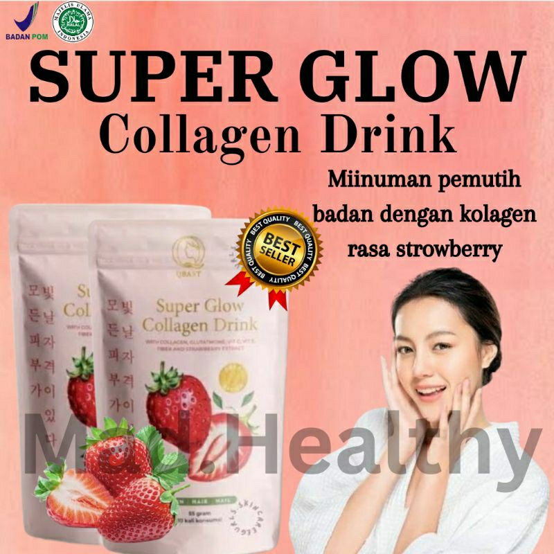 SUPER GLOW Collagen Beauty Drink Minuman kolagen pemutih badan Asli Ori BPOM