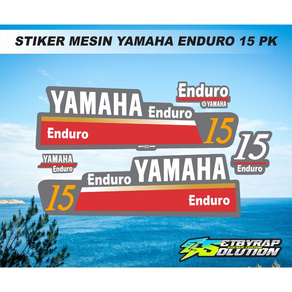STIKER MESIN YAMAHA ENDURO 15 PK