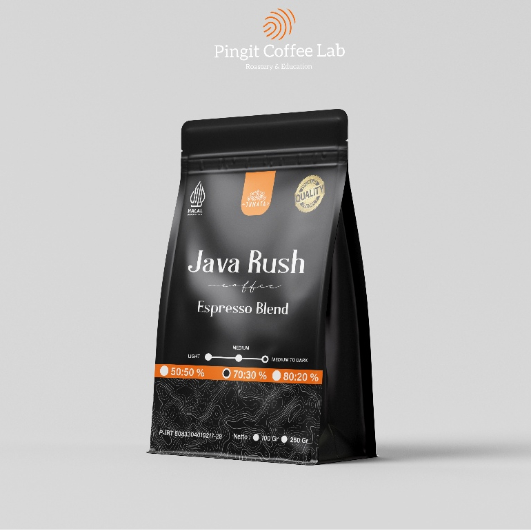 

JAVA RUSH COFFEE Biji Kopi Blend 1 kg 70/30 Kopi Robusta & Arabika