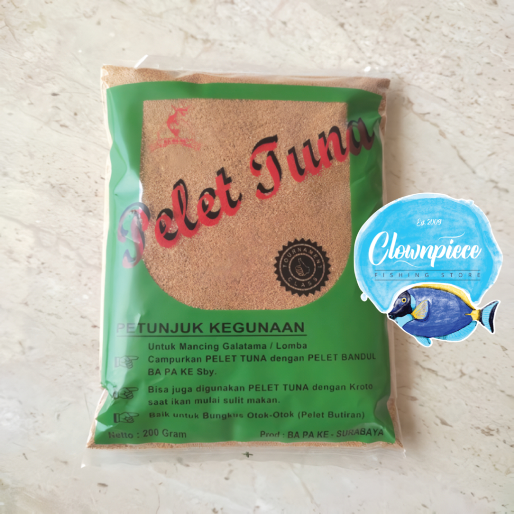 Pelet Tuna / Pelet Tuna BAPAKE / PELET TUNA IKAN MAS / IKAN TOMBRO / PELET BOM / PELET MANCING / PEL