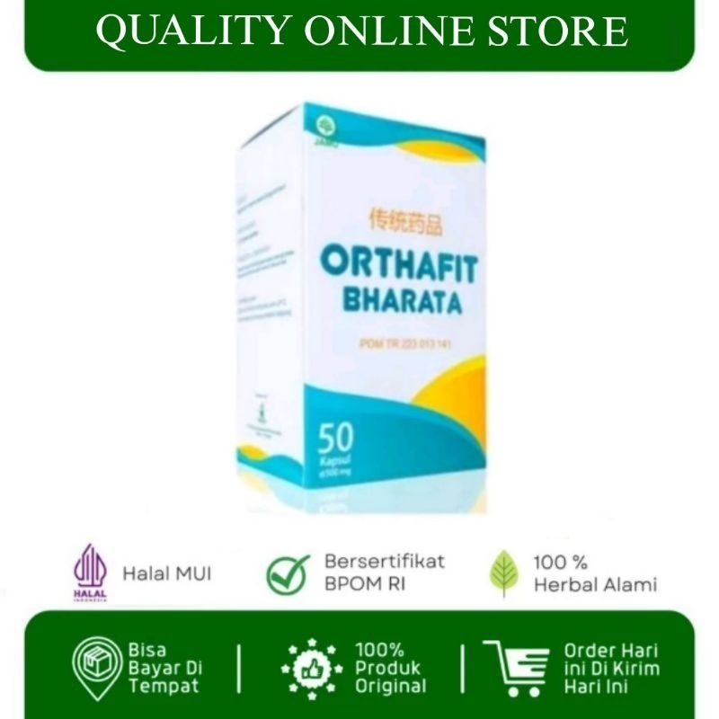 Orthafit Bharata Original Herbal Obat Infeksi Saluran Kemih ISK - Orthafit Bharata isi 50 Kapsul BPO