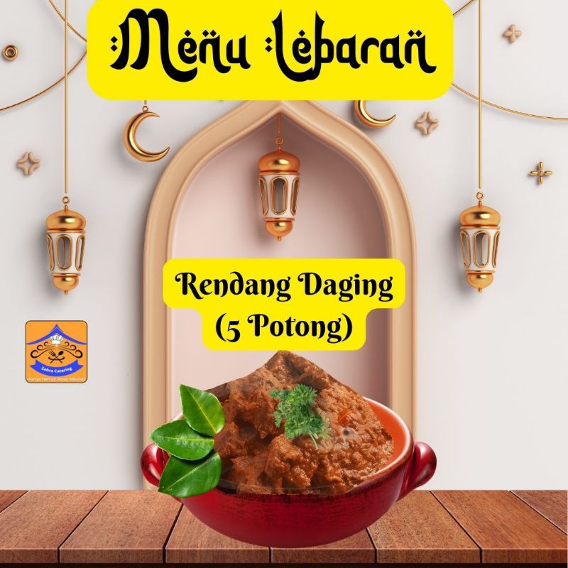 

Rendang 5 potong( Menu lebaran)