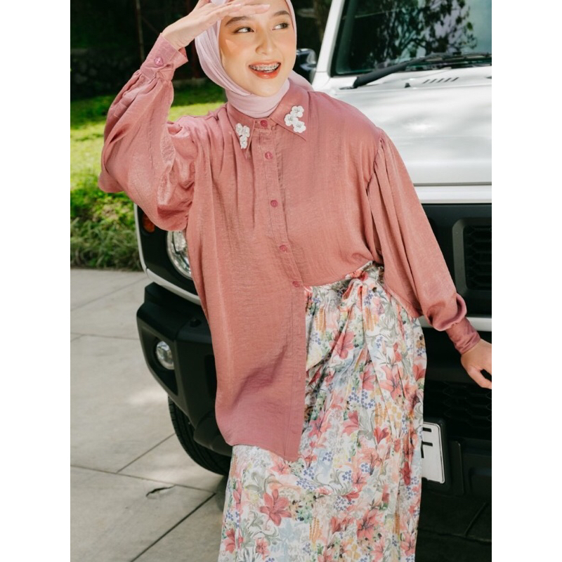 zenofa midi dress - ori zoya bahan adem dingin terbaru zoya raya