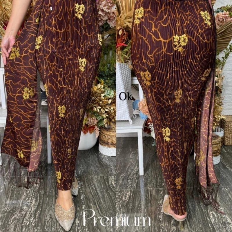 Kamen plisket premium bordir Sugeng set selendang