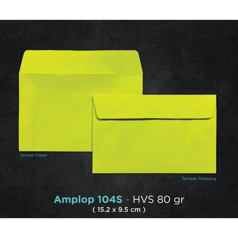 

Amplop 104 blok kuning HVS 80g dengan seal ( Isi 100 lbr)