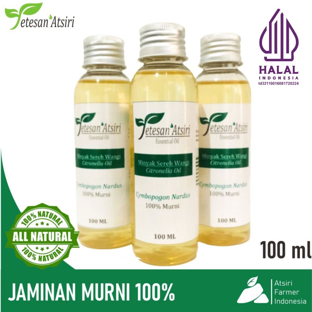 minyak atsiri sereh wangi 100 ml citronella oil 100ml minyak sereh