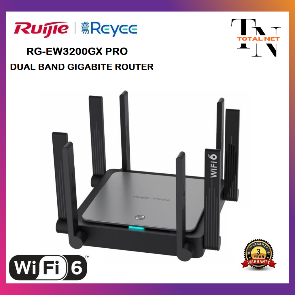 Ruijie RG-EW3200GX PRO 3200M Wi-Fi 6 Dual-band Gigabit Router EW3200GX