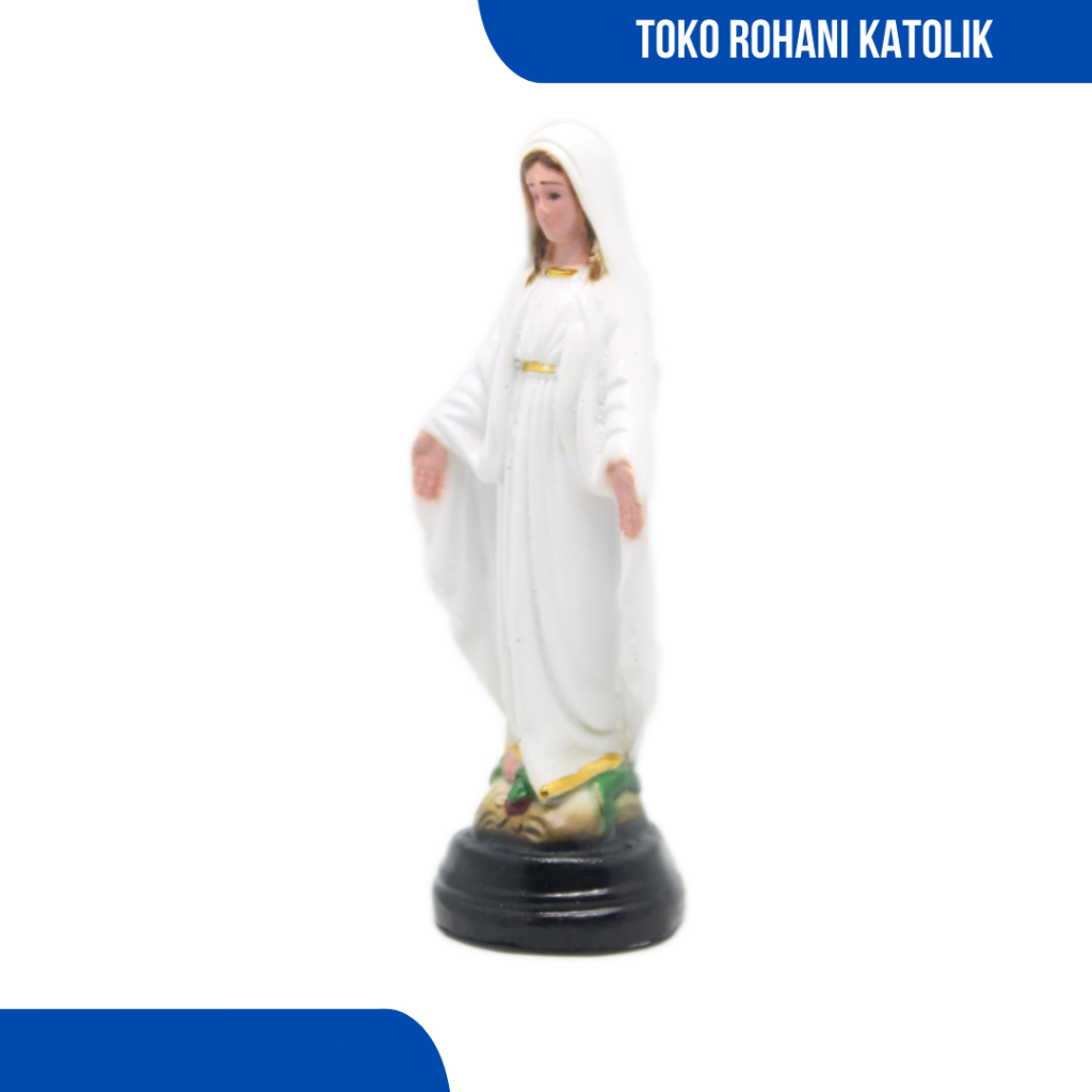 PROMO PATUNG BUNDA MARIA 15 CM (WARNA) / PATUNG MARIA TANGAN TERBUKA / PATUNG BUNDA MARIA KATOLIK
