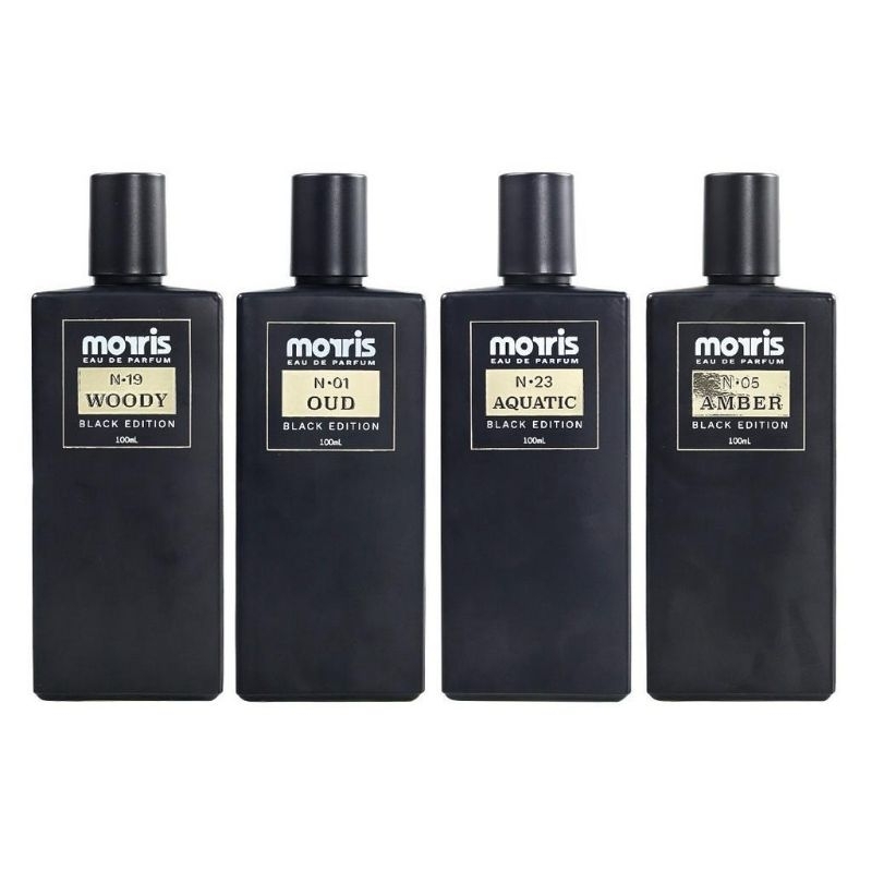 Morris Black Edition Eau De Parfume 100 ml/Parfume Pria/Morris Oud/Morris Amber/Morris Aquatic/Morri