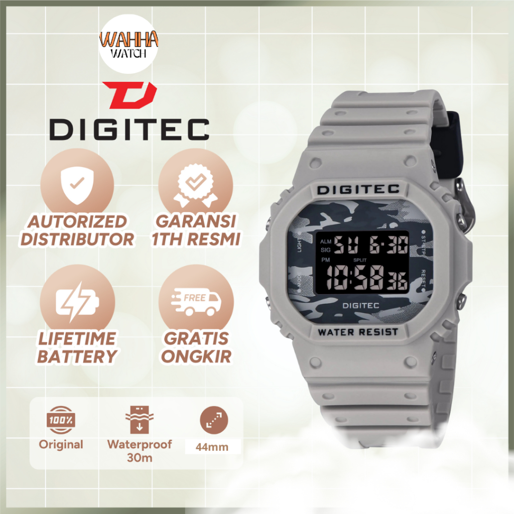 DIGITEC Jam Tangan Digital Pria MDG-6024T Water Resist